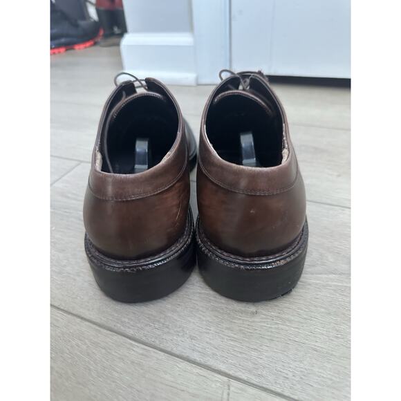 Salvatore Ferragamo Mancini Lace Up Brown Leather Dress Shoes Mens Size 8.5 D main image 6